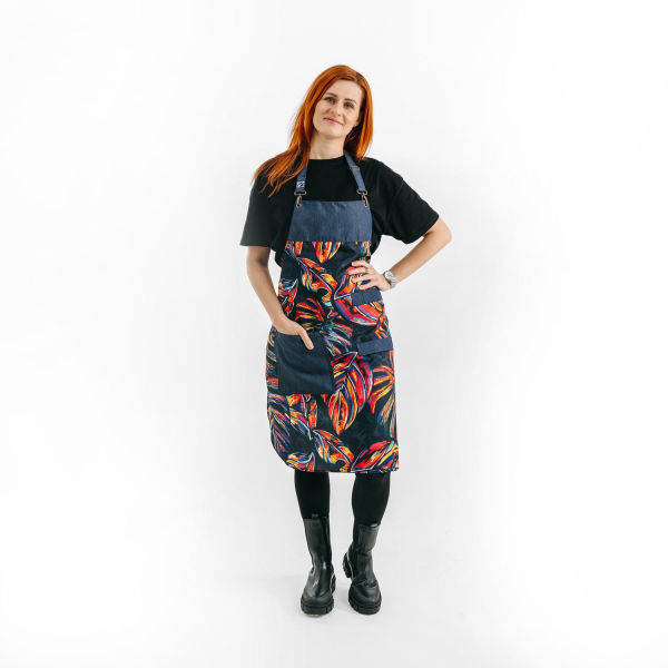 Zástěra Jungle – kuchařská zástěra s přírodním motivem
